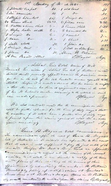 LEE, Ashbel (b. 1764 d. 1830 West Rutland) 4d will